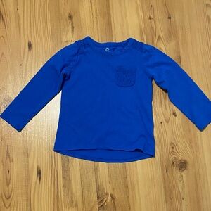 Okie Dokie Royal Blue Long Sleeve Tee
